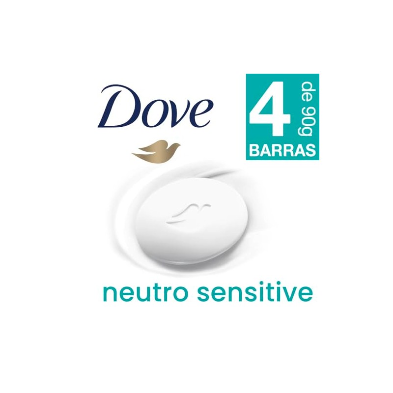 Dove Neutro Sensitive Piel Altamente Sensible Jabón Tocador Compuesto 4x90g