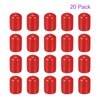 DMiotech 20 Pack 1/2" ID Red Screw Thread Protectors Rubber