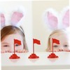 KOMBIUDA 60Pcs Miniature Plastic Flags for Sand Table Small National