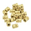 sourcing map Knurled Insert Nuts, 150Pcs M3 x 5.7mm L