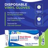 CARE PLUS Vinyl Gloves Clear Extra Large Size 100 Count