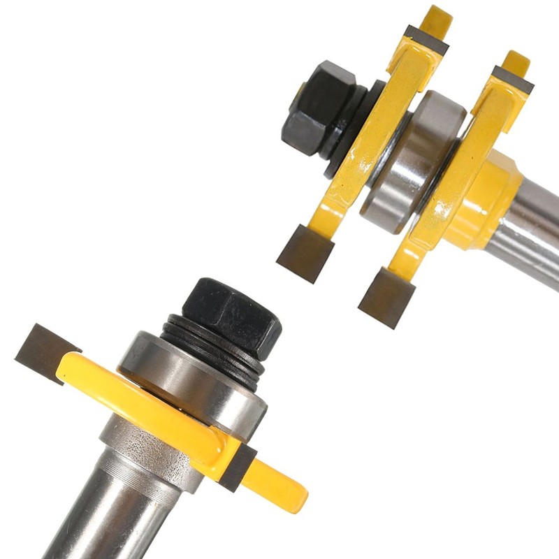 Mesee 1/2 Inch Shank Matched Tongue Groove Router Bits Set,