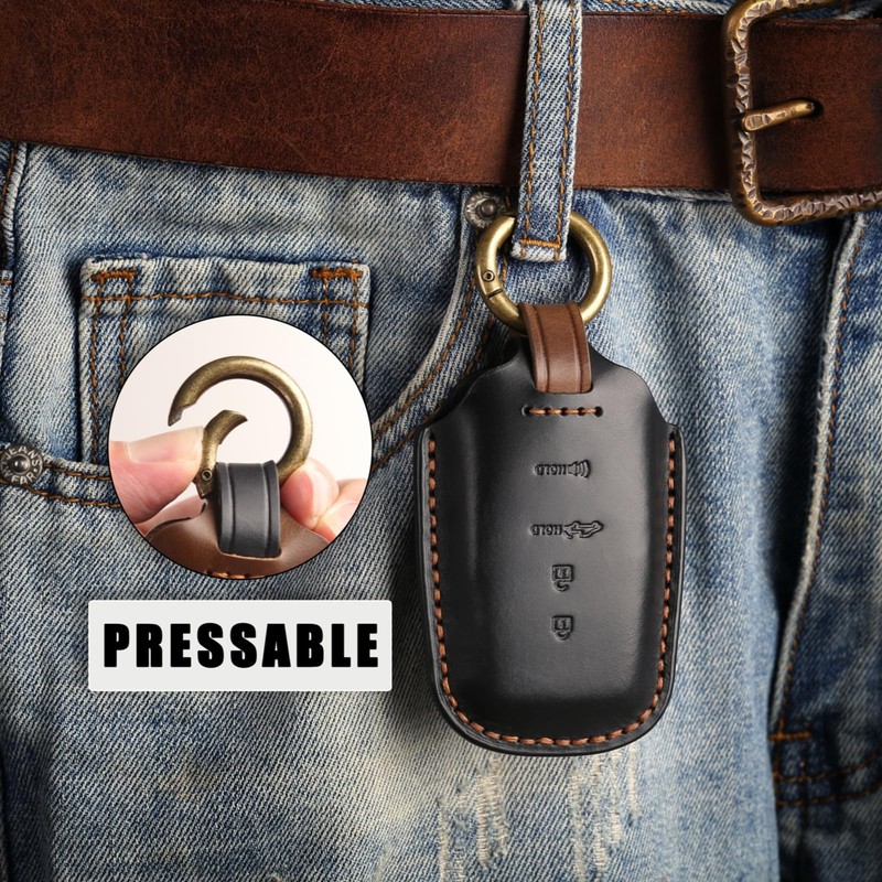 Rulansda for Toyota Key fob Cover. Compatible with Toyota Crown