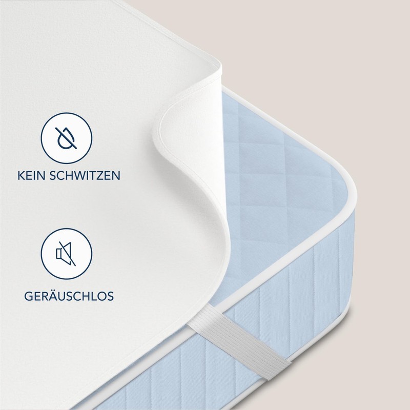 Dreamzie - Molton Mattress Protector 100 x 200 cm 100%