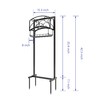 Kingson Portable Garden Hose Holder with Storage Basket - Heavy-Duty