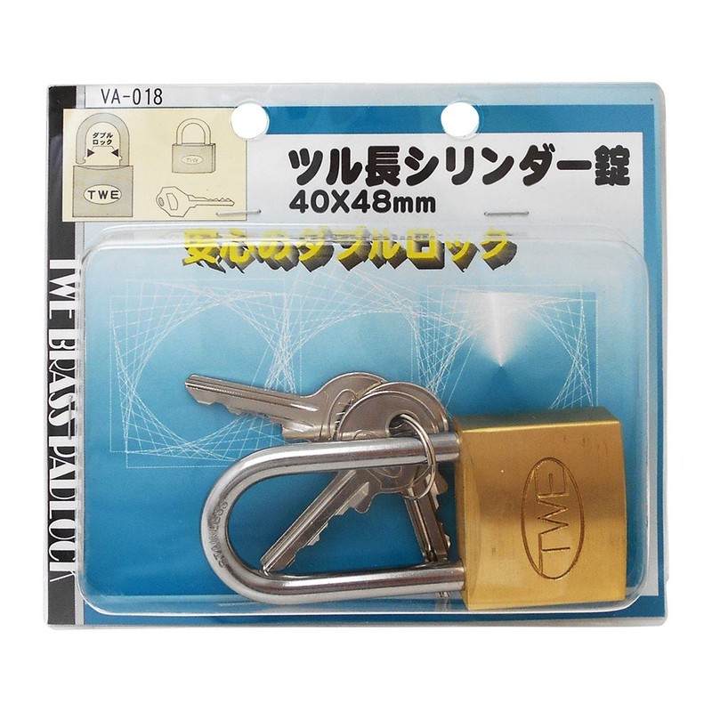 WAKI TWE Vine Length Cylinder Lock, 1.6 x 1.9 inches