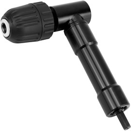 CYTGOUPER Angle Drill Attachment with Keyless Drill Chuck, Standard Size Angle Drilling Adapter, 90 Degree Corner Drill Adapter for Renovation, Mechanical Maintenance Work