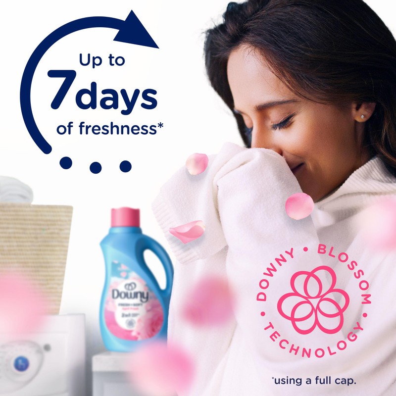 Downy Liquid Fabric Softener, April Fresh 2-in-1 Fresh & Soft,