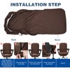 NeColorLife Stretchable Office Chair Cover with Armrest Covers – High-Back