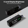 Netzu Projection Alarm Clock for Bedroom Ceiling, Small Compact Plug-in