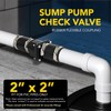 SUPPLY GIANT TQDW44 Plastic Sump Pump Check Valve with PVC