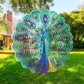 Gokoti Dragonfly Metal Wind Spinners - Gifts for Women Mom Grandma Wife, Hanging Wind Spinner for Outdoor & Indoor Decorations