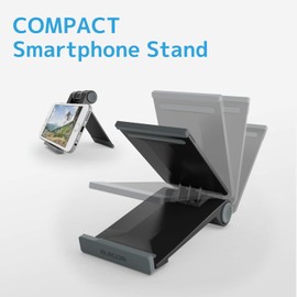 エレコム スマホスタンド 角度調整可能 コンパクト ソフトレザー ブラック P-DSCMPBK