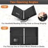 PU Leather 3-Ring Sheet Music Binder, A4/Letter Size Choir Folder
