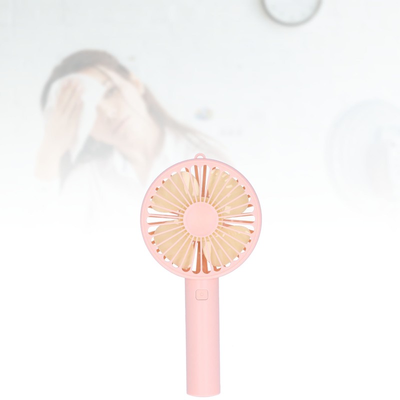 Handheld Electric Fan 4‑Blade 3‑Speed Adjustable USB Rechargeable Cooling Tool