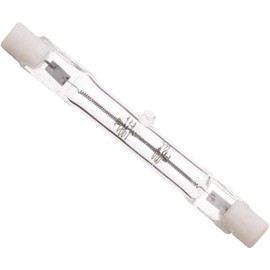 Satco S3184 Double Ended Base Halogen Lamp, 250 Watts, 120 Volts, 4500 Lumens, T3 Shape, R7s ANSI Base, 100 CRI, 2900 CCT (Kelvin), 360 Beam Spread, 1500 Average Rated Hours, Clear Finish