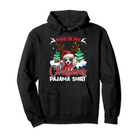 Family Matching Xmas Reindeer Poodle Christmas Costume Pullover Hoodie