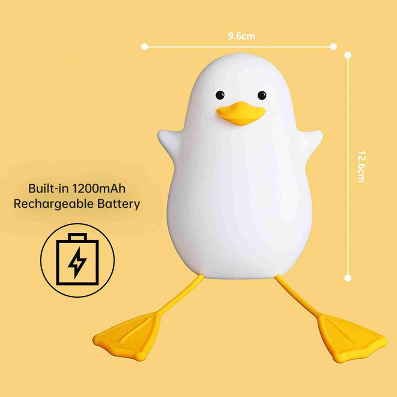Kids Night Light 2800K 2 Level Brightness 20min Timer 1200mAh