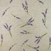 Cotton Rich Linen Look Upholstery Fabric Purple Lavender Flower Digital