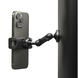 WUITIN Gym Magnetic Phone Mount Holder,360 Adjustable, Magnet Base Phone Mount, Attracts to Ferrous Metal Surface, Designed for Gym, Tractor, Toolbox, Truck, Forklift, Compatible with All Smartphones