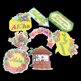 Tiardey 33PCS Hawaii Photo Props Summer Photo Booth Props Photo Box Accessories for Summer Beach Holiday Birthday Party