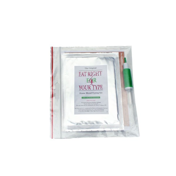 Blood Type Kit - Also Includes: 1 Eldoncard, 1 Lancet, Gauze, Alcohol Wipe, Micropipette