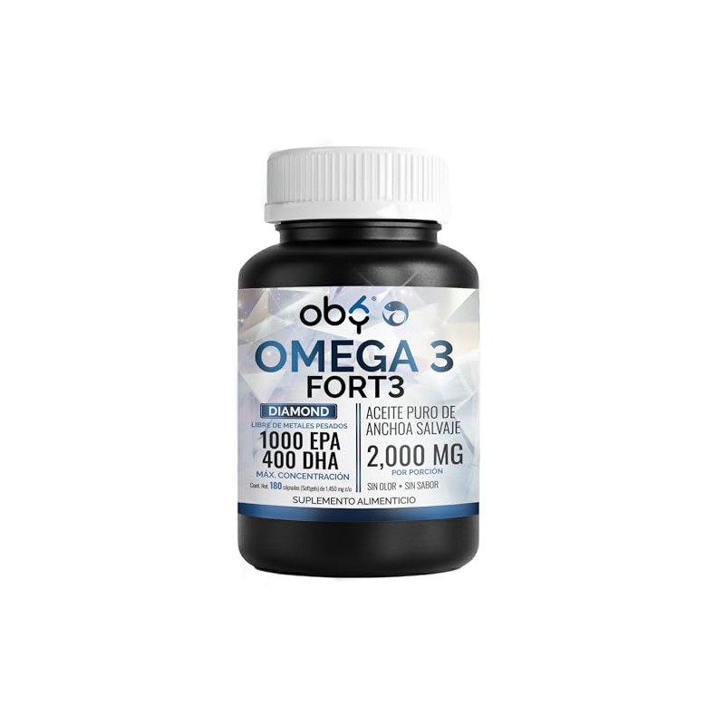 Omega Diamond Forte 2000mg Aceite Anchoa Salvaje Máxima Pureza Diamante