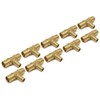 (10) New 3/4" x 3/4" x 1/2" PEX Brass TEES