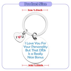 Couple Keychain for Boyfriend Girlfriend Romantic I Love You Keychain for Him Her Anniversary Keepsake Birthday Gifts for Men Women Boyfriend Gifts His and Hers Gift Christmas Wedding Gift for Couple