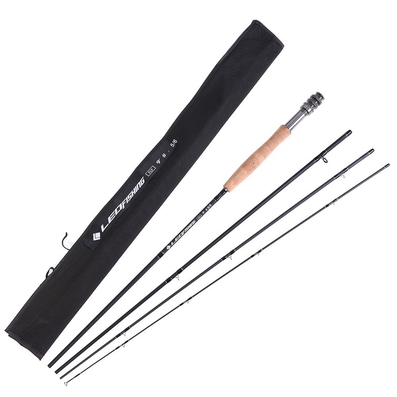 9' Fly Fishing Rod and Reel Combo with Carry Bag