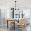 Yarlkav Kitchen Island Lighting, 3 Lights Linear Chandeliers Rectangle Pendant
