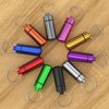 Small Portable Pill Case with Keychain(10 Pack), Urekt Waterproof Aluminum