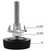SKIR'CO 4 pcs, Furniture Leveling Feet M5 x 30 mm,