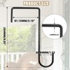 Uenhoy 8 Pack Vinyl Fence Hooks 3 x 8 Inches,