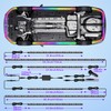 ‌Glowlendra RGB-IC Smart Underglow Lights Kit for Cars, 6Pcs Waterproof