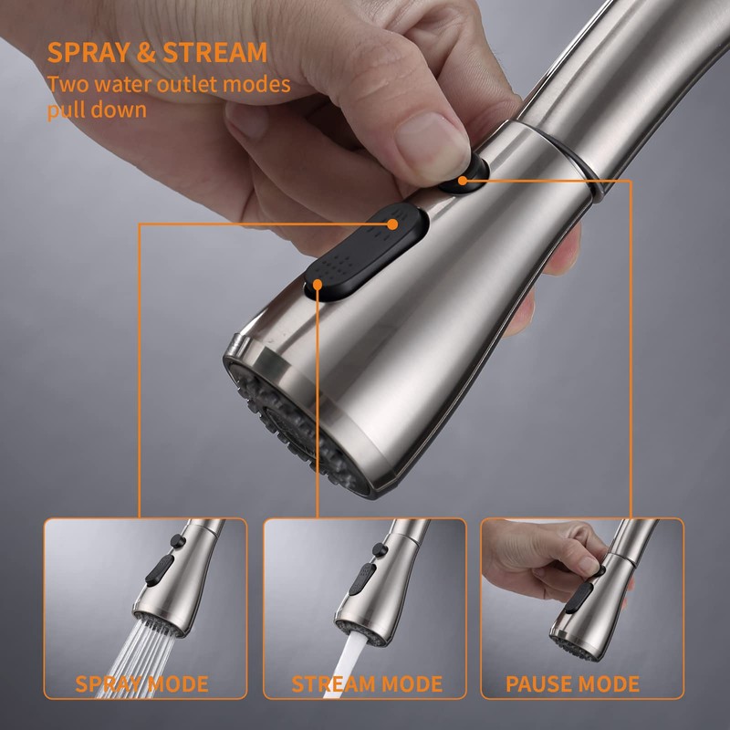 Touch Kitchen Faucet,KEER Smart Kitchen Sink Faucet with Pull Down