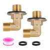 Wall Mount Commercial Faucet Installation Kit, Lead-Free (90 Degree) Backsplash