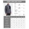 HARD LAND Men's Lightweight Puffer Jacket Insulated Water-Resistant Outdoor Winter
