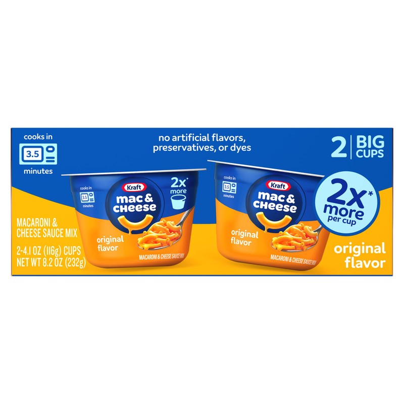 Kraft Mac and Cheese Big Cups 2pk
