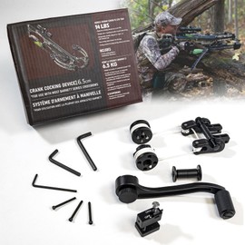 Upgraded Crossbow Crank Cocking Device Compatible With Barnett Series Crossbow，Bar20020 Crank Cocking Device 94% Less Cocking Resistance, Universal Crossbow Crank Cocking Device Black,Easy Winding