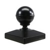 Plum Fittings 3" x 3" Square Black Aluminum Ball Post