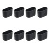 Geesatis 8 Pcs Oval Chair Leg Cap Flexible Furniture Pad