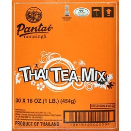 Pantai Thai Iced Tea Mix, Traditional Restaurant Style, 16 oz | Case of 30 Pack, Food Service