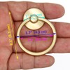 LXZ 6 PCs Cabinet Hardware Drop Ring Pulls Drawer Ring
