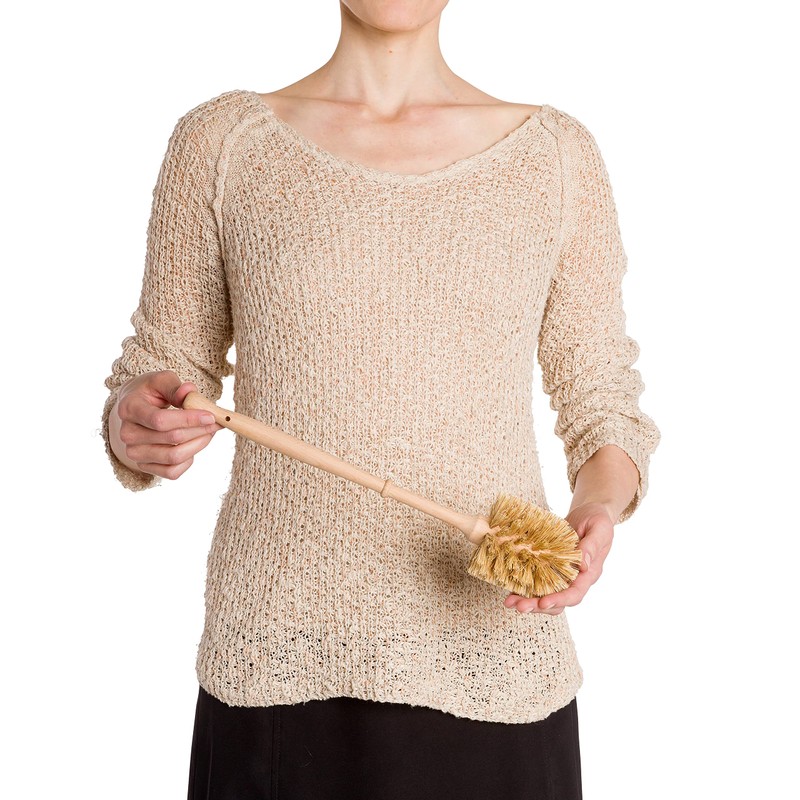 Redecker Union Fiber Toilet Brush with Untreated Beechwood Handle, Made