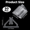 Elegaperma 50 Pcs Game Piece Stands,Plastic Game Clear Card Stands