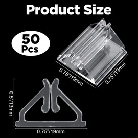 Elegaperma 50 Pcs Game Piece Stands,Plastic Game Clear Card Stands Display