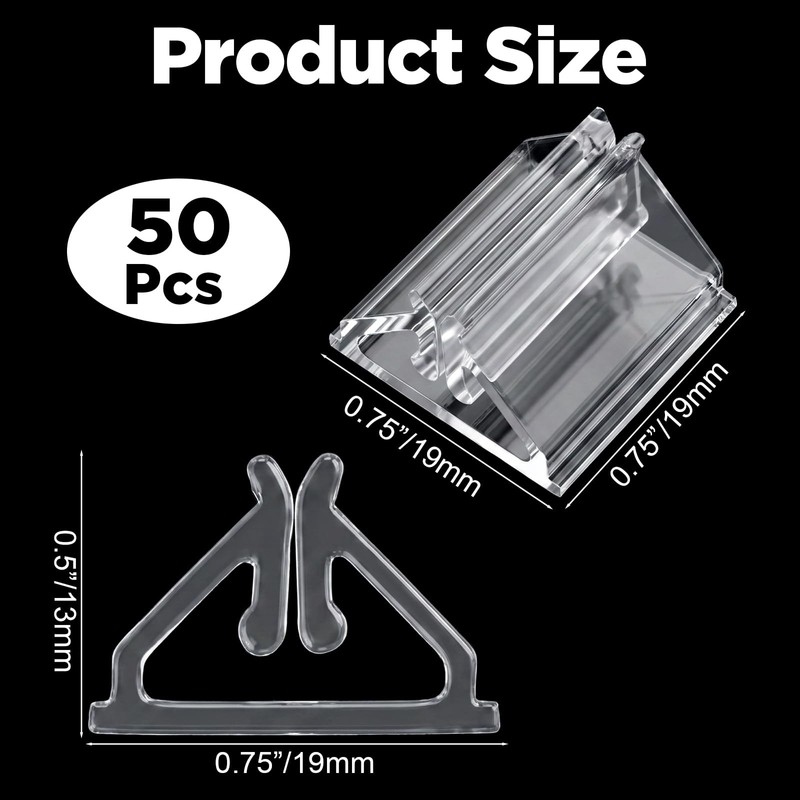 Elegaperma 50 Pcs Game Piece Stands,Plastic Game Clear Card Stands
