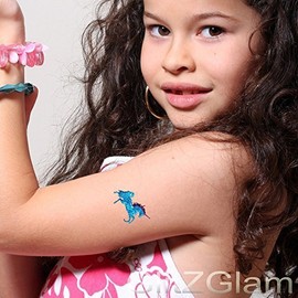 Märchen Tattoo Schablonen Set für Körperkunst & Glitter Tattoos