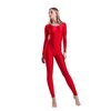 Kepblom Women's Long Sleeve Scoop Neck Unitard Spandex Bodysuit for